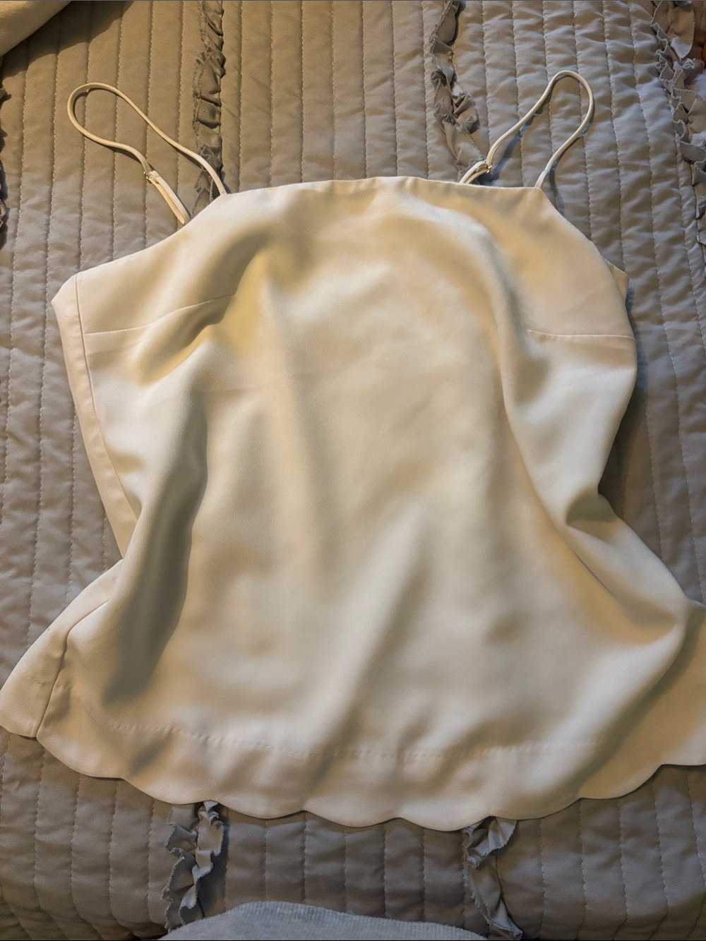 J. Crew Ivory Spaghetti Strap Camisole